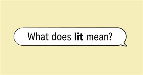 lit on meaning|lit long definition.